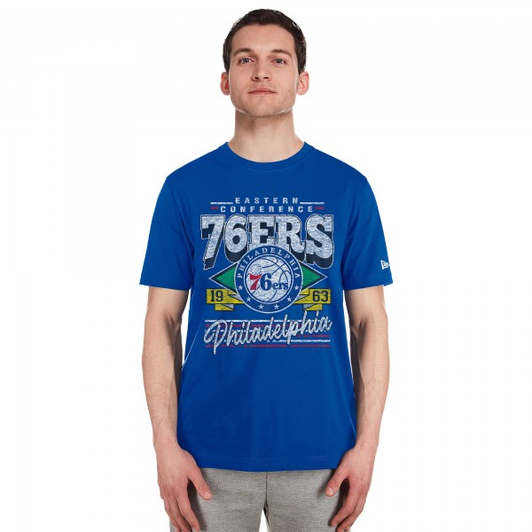 Philadelphia 76ers New Era Royal Sport Classics T-Shirt