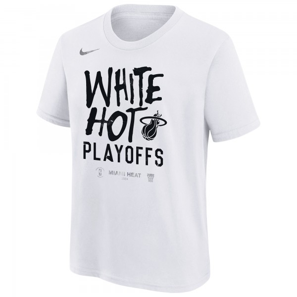 Unisex Miami Heat Nike White 2024 NBA Playoffs Mantra T-Shirt