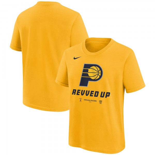 Футболка Indiana Pacers Nike Unisex 2024 NBA Playoffs Mantra - Gold