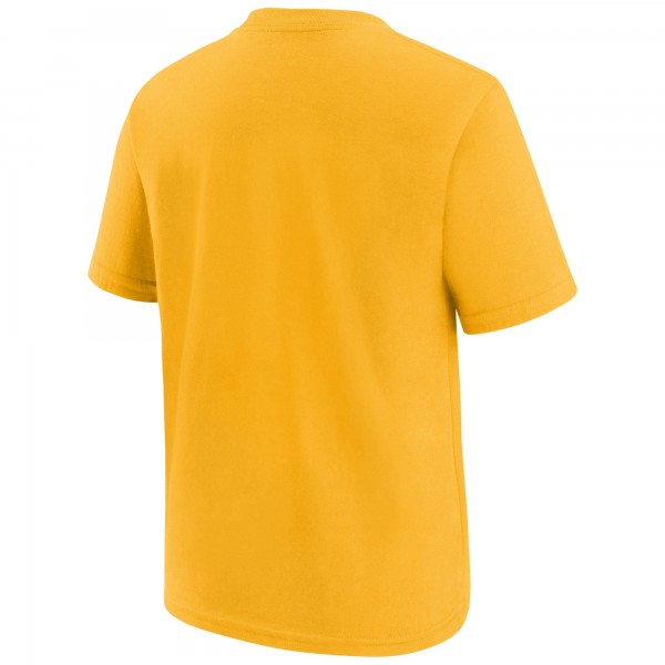 Футболка Indiana Pacers Nike Unisex 2024 NBA Playoffs Mantra - Gold