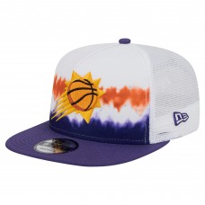 Бейсболка Phoenix Suns New Era White/Purple Dip-Dye 9FIFTY A-Frame Trucker