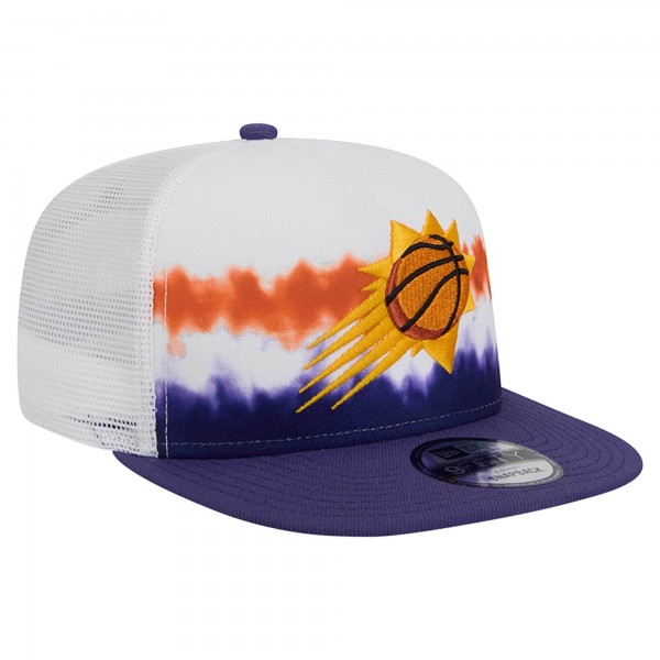 Бейсболка Phoenix Suns New Era White/Purple Dip-Dye 9FIFTY A-Frame Trucker
