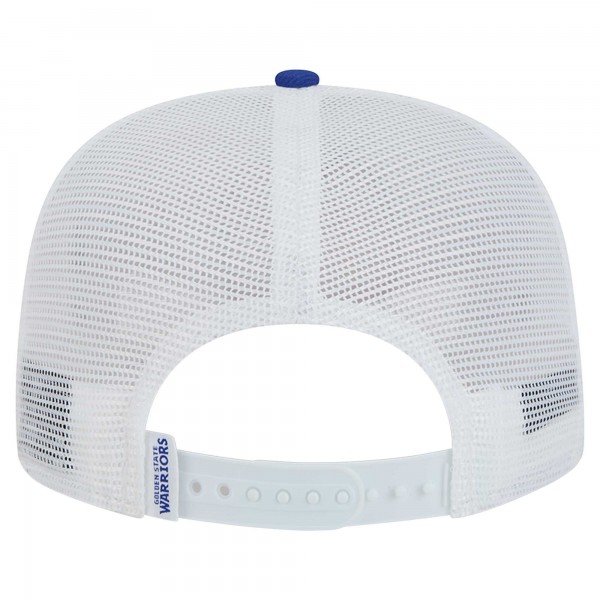 Бейсболка Golden State Warriors New Era Dip-Dye 9FIFTY A-Frame Trucker - White/Royal