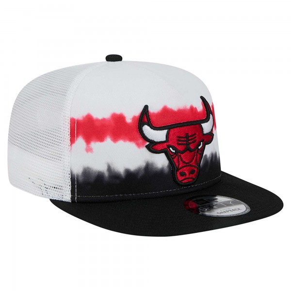 Бейсболка Chicago Bulls New Era Dip-Dye 9FIFTY A-Frame Trucker - White/Black