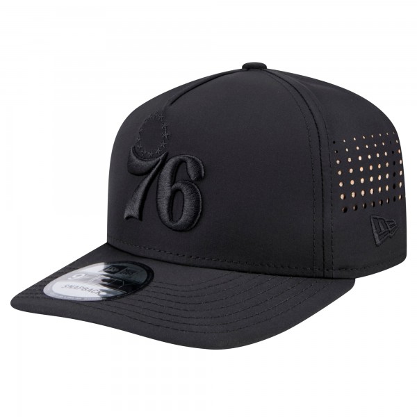 Бейсболка Philadelphia 76ers New Era Black Vented 9FIFTY A-Frame Snapback
