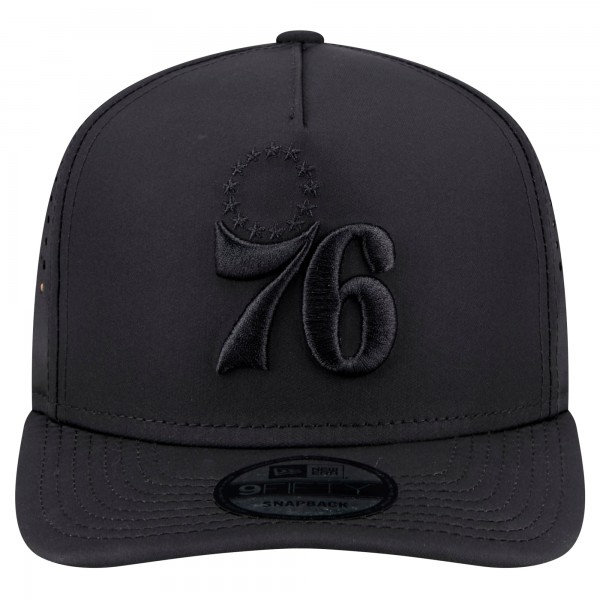 Бейсболка Philadelphia 76ers New Era Black Vented 9FIFTY A-Frame Snapback
