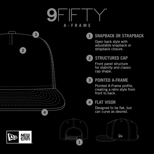 Бейсболка Chicago Bulls New Era Vented 9FIFTY A-Frame - Black