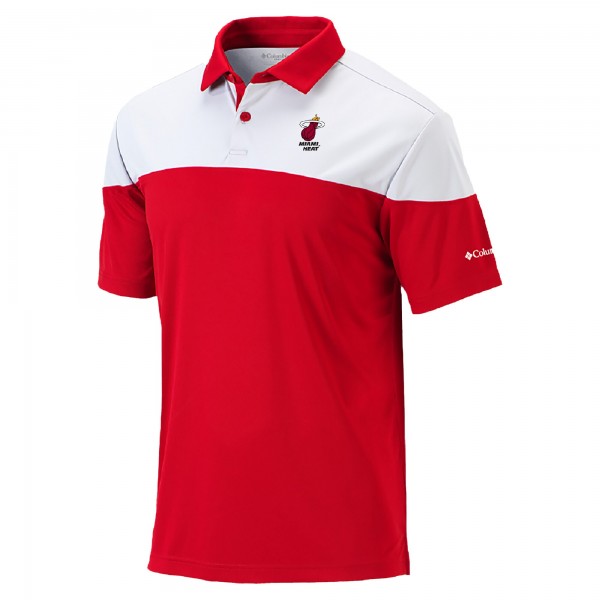 Поло Miami Heat Columbia Red Omni-Wick Best Ball