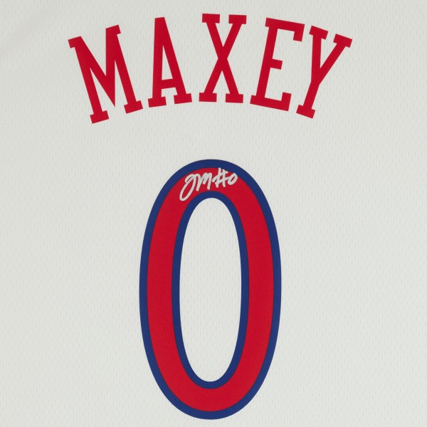 Tyrese Maxey Philadelphia 76ers Autographed Fanatics Authentic White Nike 2022-23 City Edition Swingman Jersey