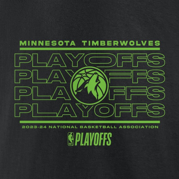 Футболка Minnesota Timberwolves 2024 NBA Playoffs Fast Break Opportunity - Black