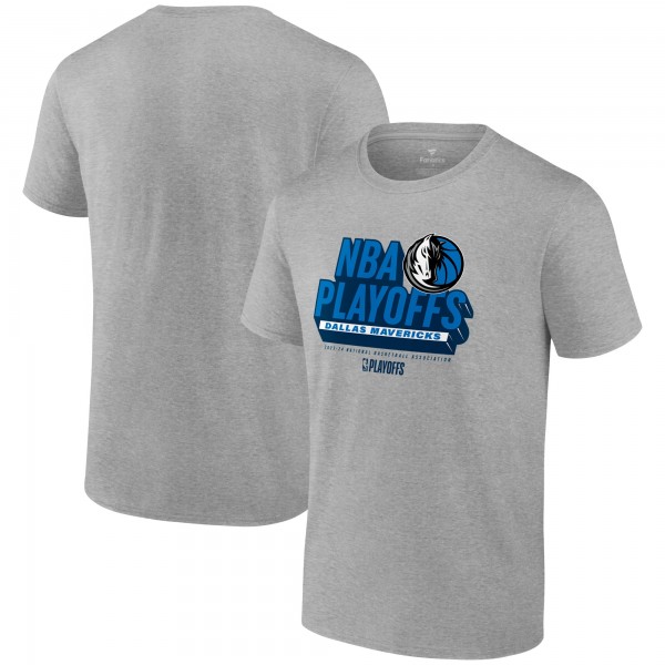 Футболка Dallas Mavericks Fanatics 2024 NBA Playoffs Defensive Stance - Heather Gray
