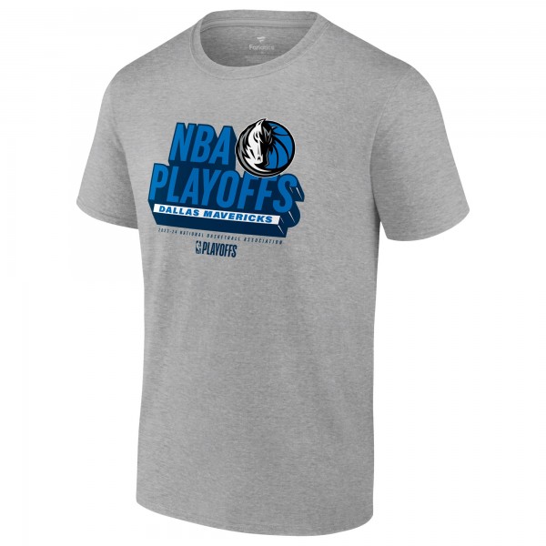 Футболка Dallas Mavericks Fanatics 2024 NBA Playoffs Defensive Stance - Heather Gray