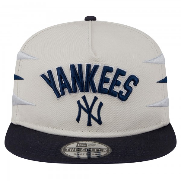 New York Yankees New Era Cream Iron Golfer Snapback Hat