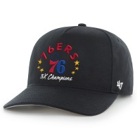 Бейсболка Philadelphia 76ers 47 Black Champs Global Star Hitch