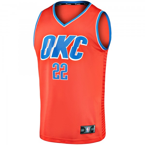 Игровая джерси Oklahoma City Thunder Cason Wallace Fanatics Orange Fast Break Replica Player - Statement Edition