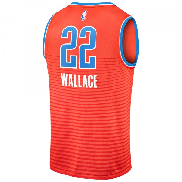 Игровая джерси Oklahoma City Thunder Cason Wallace Fanatics Orange Fast Break Replica Player - Statement Edition