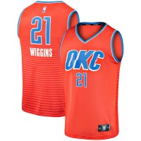 Игровая джерси Oklahoma City Thunder Aaron Wiggins Fanatics Orange Fast Break Replica Player - Statement Edition