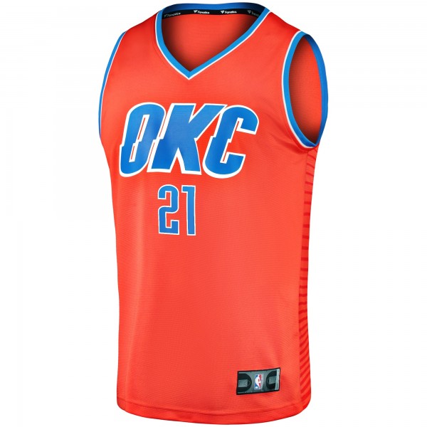 Игровая джерси Oklahoma City Thunder Aaron Wiggins Fanatics Orange Fast Break Replica Player - Statement Edition