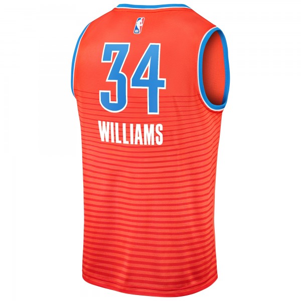 Игровая джерси Oklahoma City Thunder Kenrich Williams Fanatics Orange Fast Break Replica Player - Statement Edition