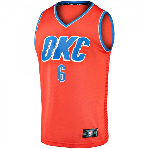 Игровая джерси Oklahoma City Thunder Jaylin Williams Fanatics Orange Fast Break Replica Player - Statement Edition