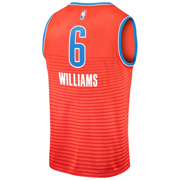 Игровая джерси Oklahoma City Thunder Jaylin Williams Fanatics Orange Fast Break Replica Player - Statement Edition