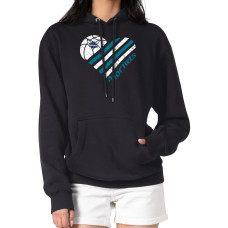 Женская толстовка Charlotte Hornets G-III 4Her by Carl Banks Black Heart