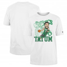 Футболка Jayson Tatum Boston Celtics New Era Caricature Player - White