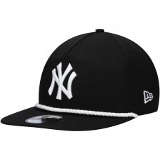 New York Yankees New Era Black Golfer Snapback Hat