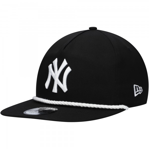 New York Yankees New Era Black Golfer Snapback Hat