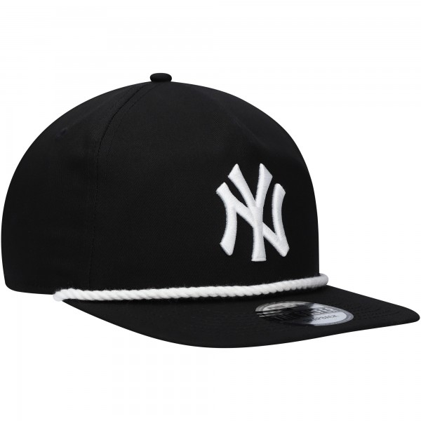New York Yankees New Era Black Golfer Snapback Hat