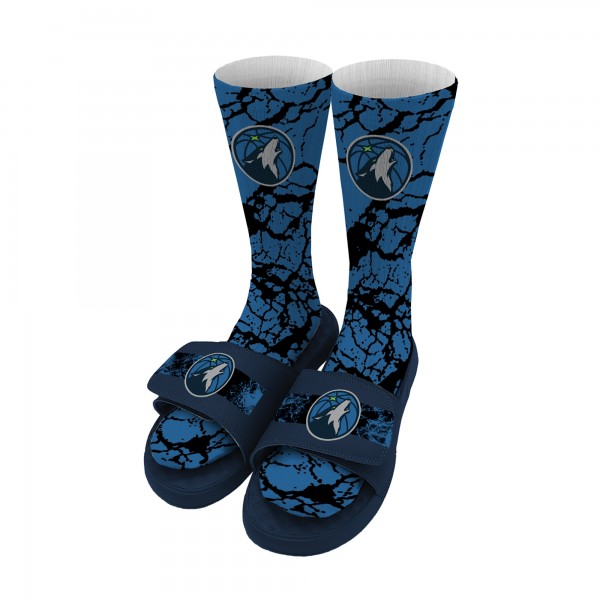 Носки и шлепки Minnesota Timberwolves ISlide Distressed