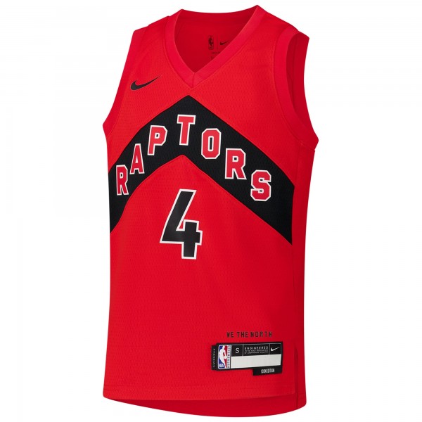 Подростковая Toronto Raptors Scottie Barnes Nike Red Swingman Jersey - Icon Edition