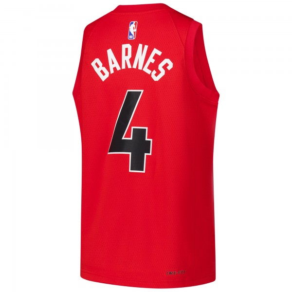 Подростковая Toronto Raptors Scottie Barnes Nike Red Swingman Jersey - Icon Edition
