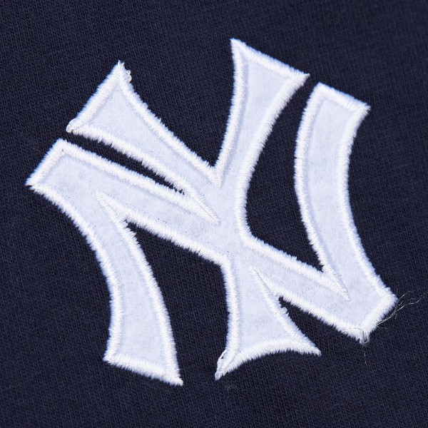 New York Yankees Babe Ruth Mitchell & Ness Navy Cooperstown Collection Heavyweight Premium Player Vintage Logo T-Shirt