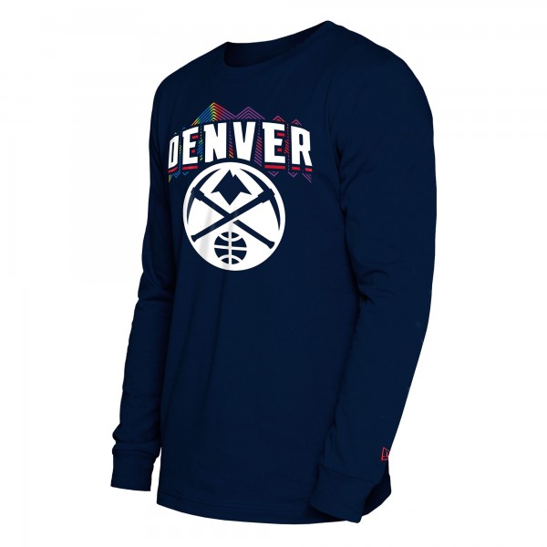 Футболка с длинным рукавом Denver Nuggets New Era 2024/25 City Edition - Navy