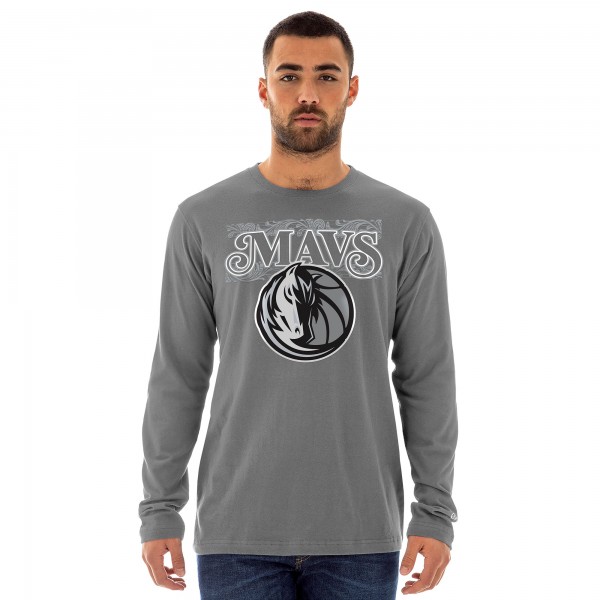 Футболка с длинным рукавом Dallas Mavericks New Era 2024/25 City Edition - Gray