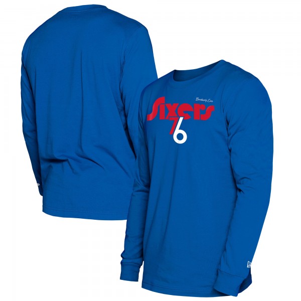 Футболка с длинным рукавом Philadelphia 76ers New Era 2024/25 City Edition - Royal