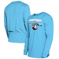Футболка с длинным рукавом Minnesota Timberwolves New Era 2024/25 City Edition - Blue