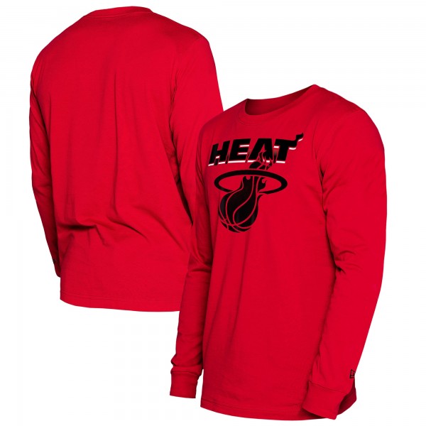 Футболка с длинным рукавом Miami Heat New Era 2024/25 City Edition - Red