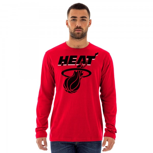 Футболка с длинным рукавом Miami Heat New Era 2024/25 City Edition - Red