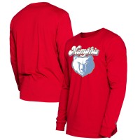 Футболка с длинным рукавом Memphis Grizzlies New Era 2024/25 City Edition - Red