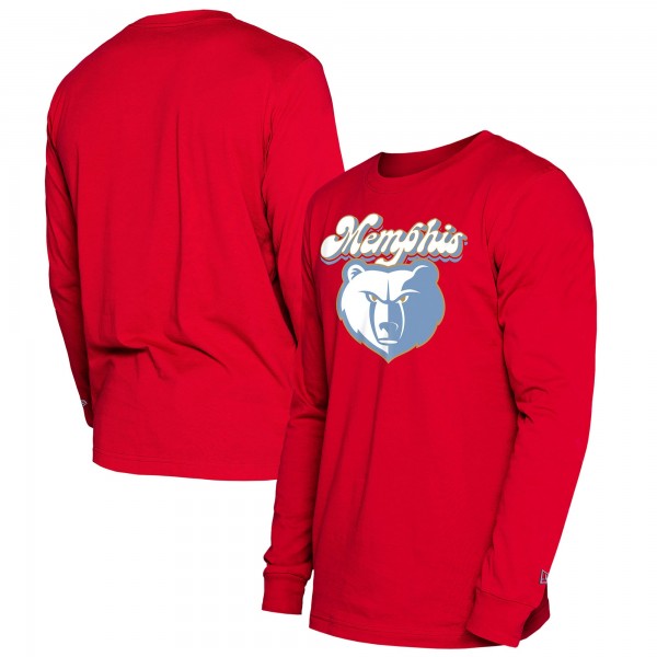 Футболка с длинным рукавом Memphis Grizzlies New Era 2024/25 City Edition - Red
