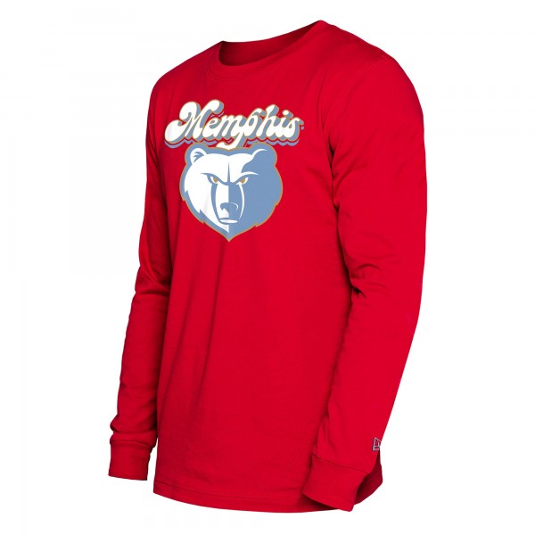 Футболка с длинным рукавом Memphis Grizzlies New Era 2024/25 City Edition - Red