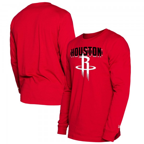 Футболка с длинным рукавом Houston Rockets New Era 2024/25 City Edition - Red