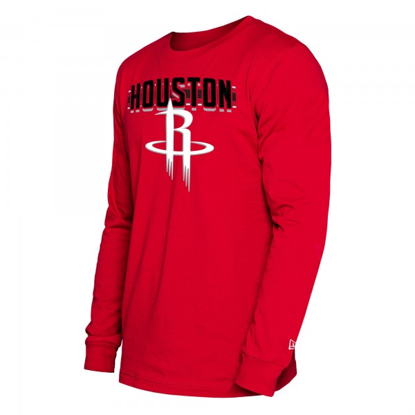 Футболка с длинным рукавом Houston Rockets New Era 2024/25 City Edition - Red