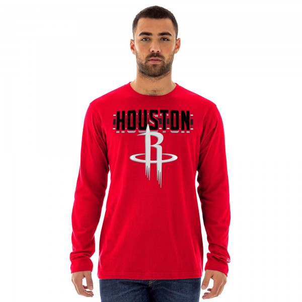 Футболка с длинным рукавом Houston Rockets New Era 2024/25 City Edition - Red
