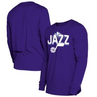 Футболка с длинным рукавом Utah Jazz New Era 2024/25 City Edition - Purple