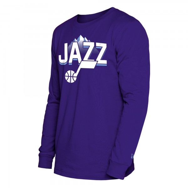 Футболка с длинным рукавом Utah Jazz New Era 2024/25 City Edition - Purple