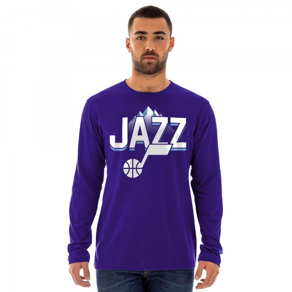 Футболка с длинным рукавом Utah Jazz New Era 2024/25 City Edition - Purple
