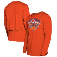 Футболка с длинным рукавом New York Knicks New Era 2024/25 City Edition - Orange